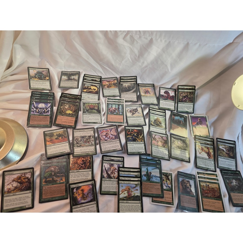 MTG Green Creature Card Lot Bounteous Kirin Sakura-Tribe Scout Magic Cards